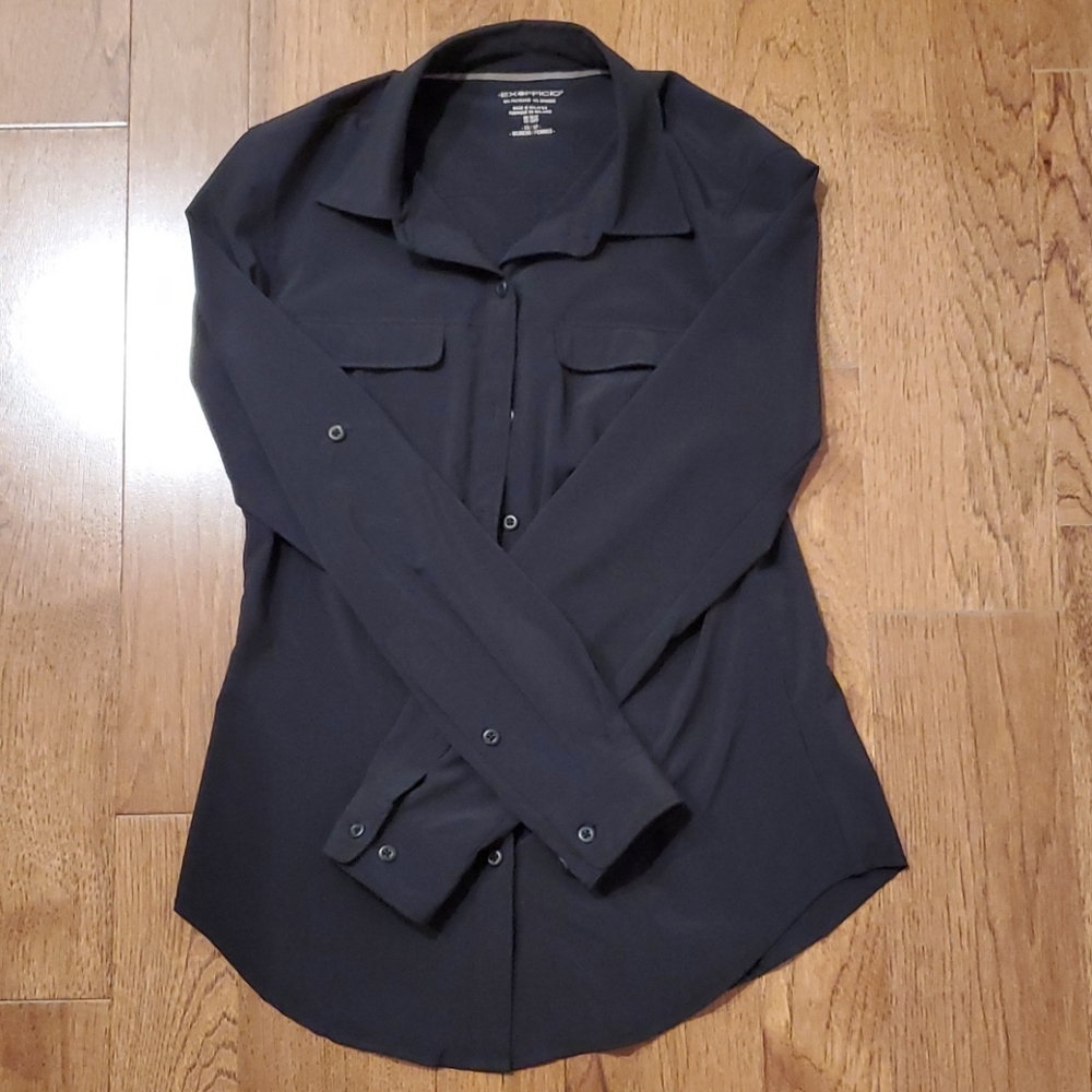 Exofficio Women's Black Buttonsdown Shirt